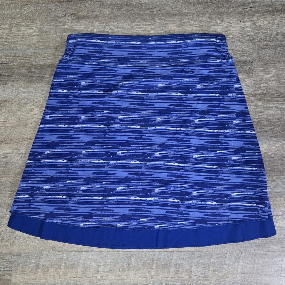 Tranquility by Colorado Clothing Blue/Purple Mini A-Line Reversible Skirt